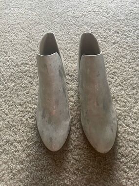 Metallic Ankle Booties